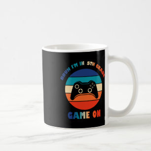 Taza De Café Retro tío estoy en 5º grado jugador Ck para el chi