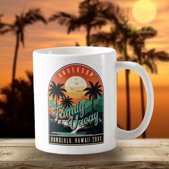 Taza De Café Retro Tropical Family Vacation ID1135 (Subido por el creador)