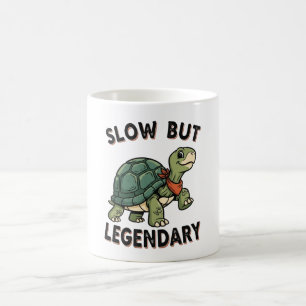 Taza De Café Retro Turtle Slow Legend White Coffee Mug