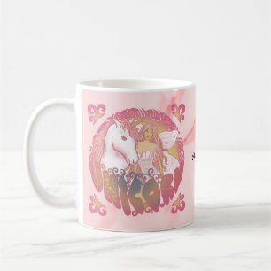 Taza De Café Retro unicornio