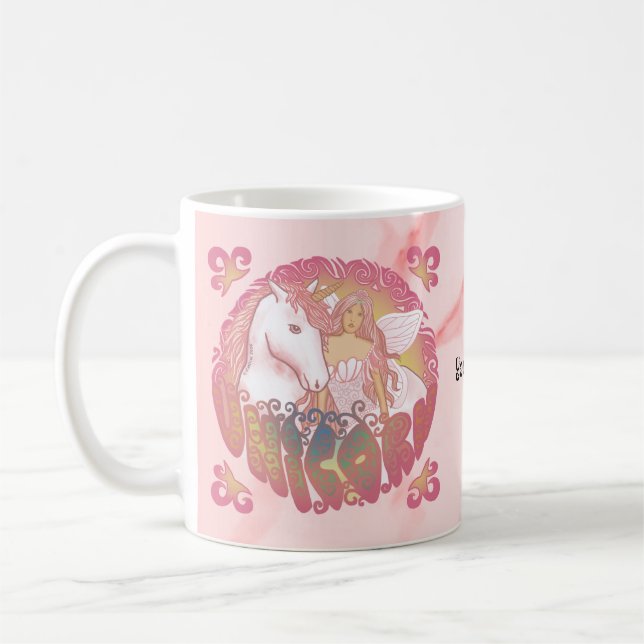Taza De Café Retro unicornio (Izquierda)