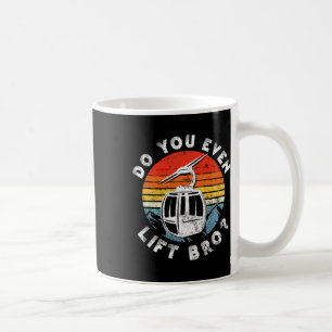 Taza De Café Retro Vintage Esquí ¿Tú Incluso Levantas Hermano 1