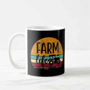 Taza De Café Retro Vintage Farm Life Farming Tractor Family Far
