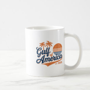 Taza De Café Retro Vintage Golfo De América Del Norte 2025 Band