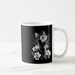 Taza De Café Retro Xoloitzcuintli Tattoo Style _1