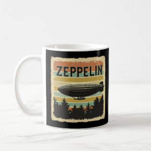 Taza De Café Retro Zeppelin Dirigible Airship Zepelin Zepplin