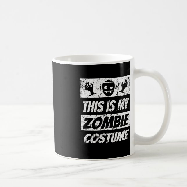 Taza De Café Retro Zombies Halloween Niños Disfraces divertidos (Derecha)