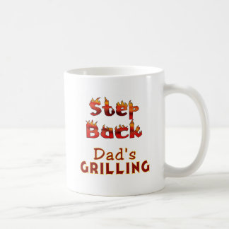Taza De Café Retroceda: camisetas asando y regalos de papá