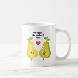 Taza De Café Retruécano divertido de la fruta hacemos la pera
