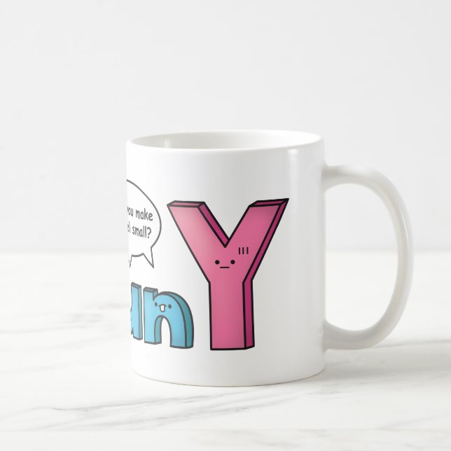 Taza De Café Retruécano graciosamente divertido de Y a endeble (Derecha)