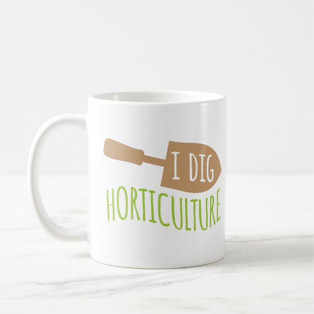 Taza De Café Retruécano que cultiva un huerto divertido cavo la (Izquierda)