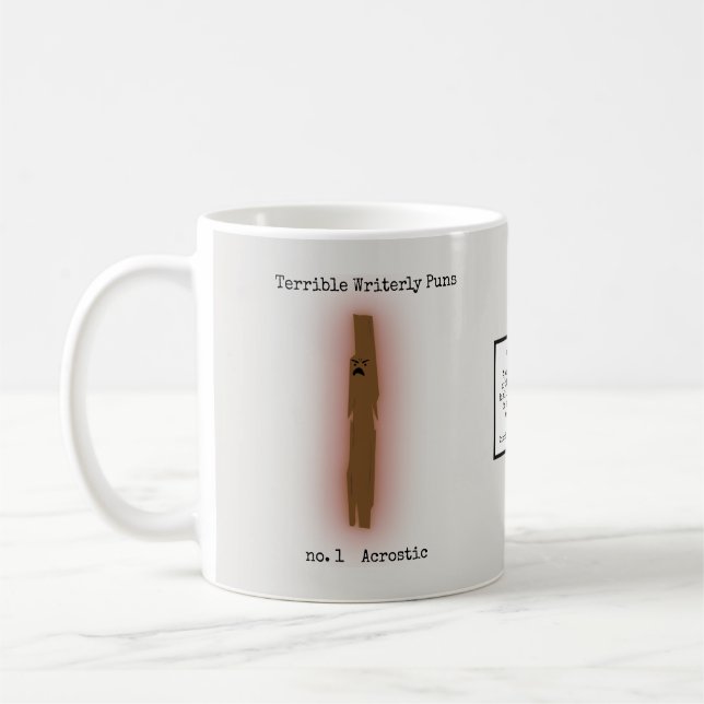 Taza De Café Retruécanos Writerly terribles (Izquierda)