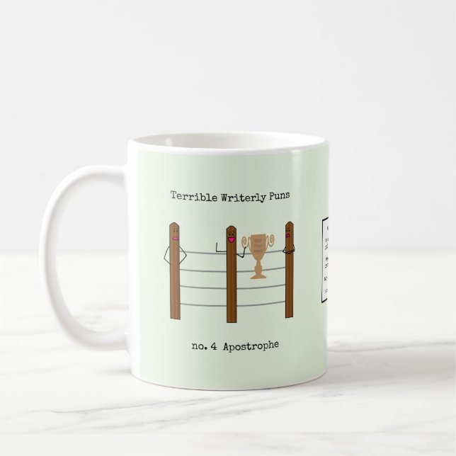 Taza De Café Retruécanos Writerly terribles (Izquierda)