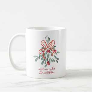 Taza De Café Reúnete conmigo bajo el mistletoe