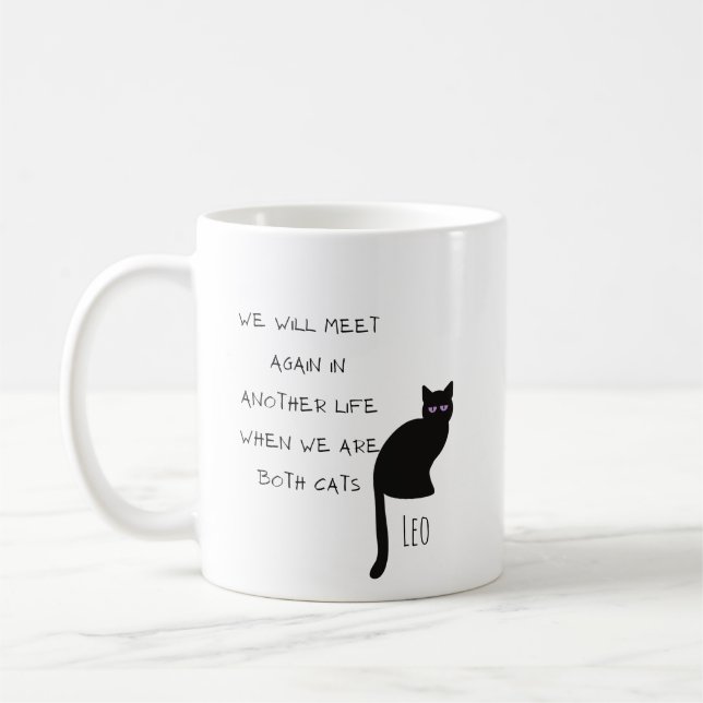 Taza De Café Reúnete de nuevo cuando ambos somos gatos (Izquierda)