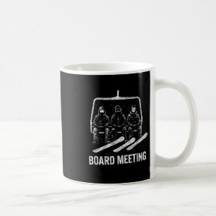 Taza De Café Reunión de la Junta de Snowboard Telesilla Esquiad