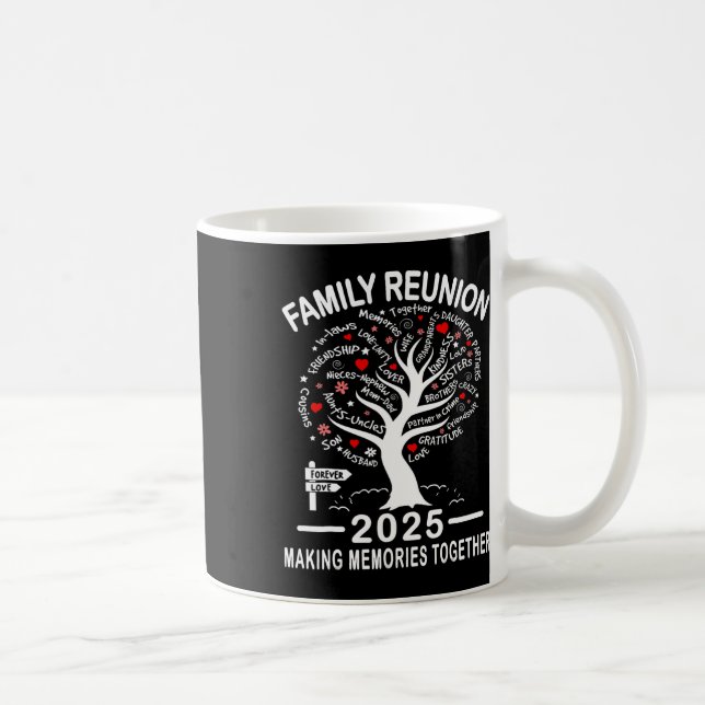 Taza De Café Reunión familiar 2025 Reunión de familia de camise (Derecha)