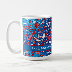 Taza De Café Reunión familiar 4 de julio Celebración Mug