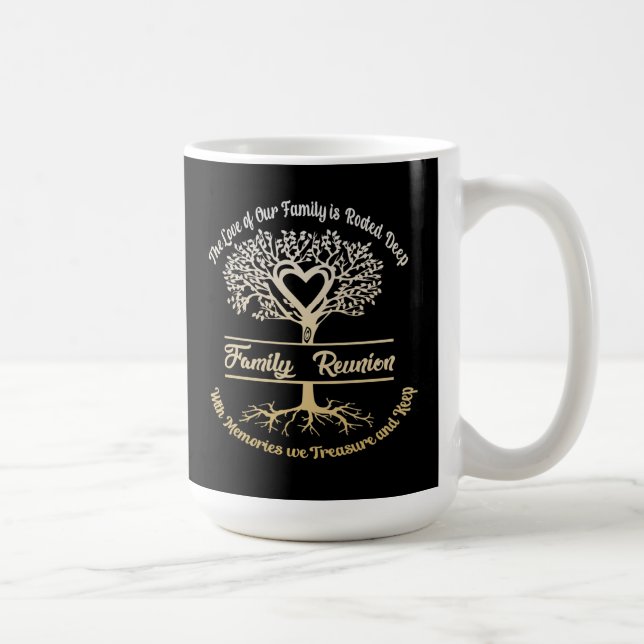 Taza De Café Reunión familiar El Amor De Nuestra Familia (Derecha)