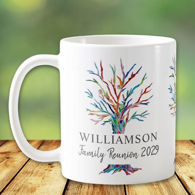 Taza De Café Reunión familiar Keepsake árbol familiar personali (Subido por el creador)