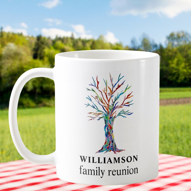 Taza De Café Reunión familiar personalizada de árbol familiar (Subido por el creador)