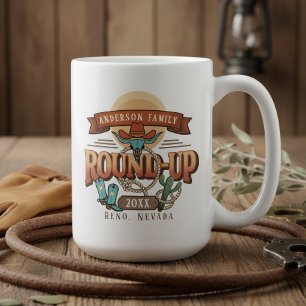 Taza De Café Reunión Familiar Western Round-Up ID1318