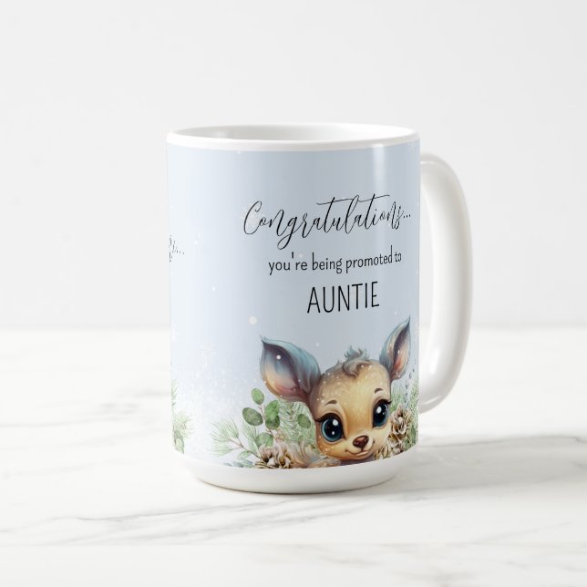 Taza De Café Revelación de embarazo promovida para contentar al (Anverso derecho)