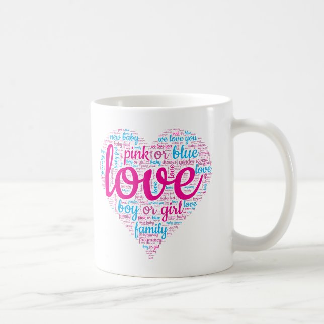 Taza De Café Revelación de género Baby Shower 2024 (Derecha)