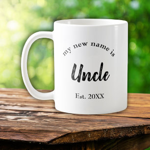 Taza De Café Revelación de nuevo tío año establecido familia be