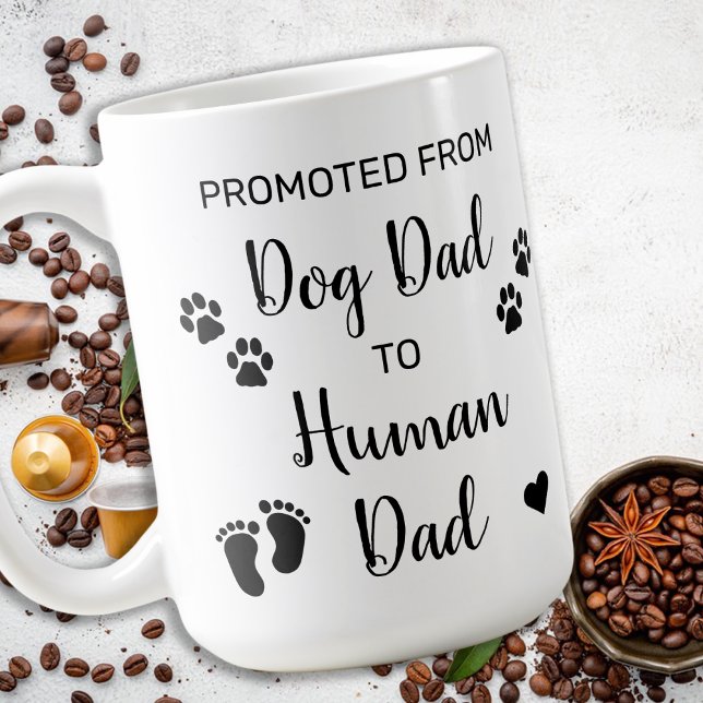 Taza De Café Revelación De Papás De Perro Promocionado Al Embar (Subido por el creador)