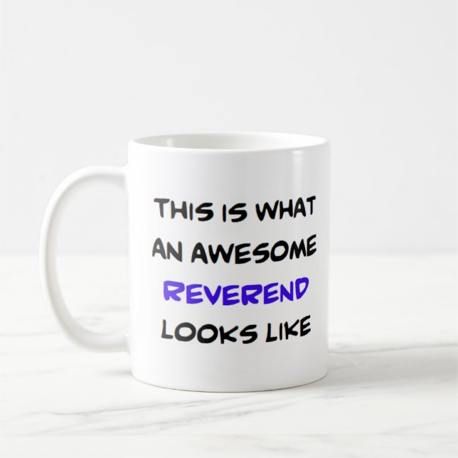 Taza De Café reverendo, impresionante (Izquierda)