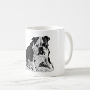 Taza De Café Reveridad del bulldog, sombra suave