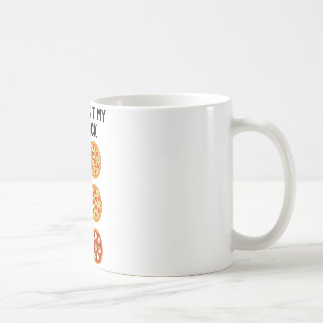 Taza De Café Revisa Mi Six Pack Divertida Pizza _1  (Derecha)