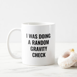 Taza De Café Revisión de Gravedad Aleatoria Divertida Pierna Ro