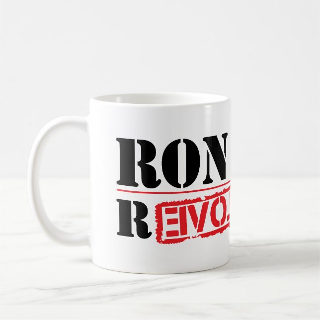 Taza De Café Revolución de Ron Paul (Izquierda)