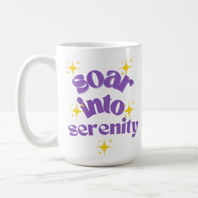 Taza De Café revuelo en el diseño de la serenidad (Izquierda)