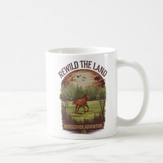 Taza De Café Rewild the Land Redescubrir el diseño de la aventu