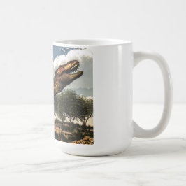 Taza De Café Rex del Tyrannosaurus y sus huevos