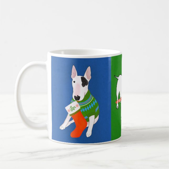 Taza De Café Rex The TV Terrier Happy Holidays Mug (Izquierda)