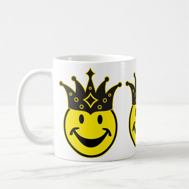 Taza De Café Rey amarillo + tu trasero. e ideas (Izquierda)