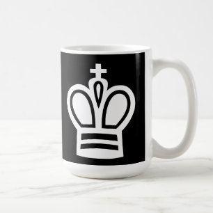 Taza De Café Rey blanco