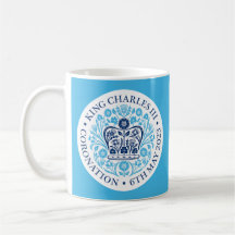 Rey Carlos III Coronación Emblem Tea/ Café Mug