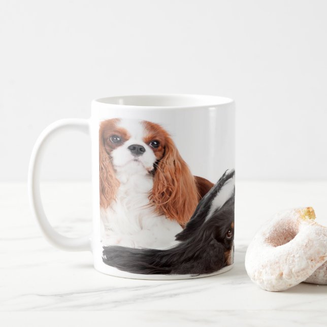 Taza De Café Rey Charles Cavalier Spaniel (Con donut)