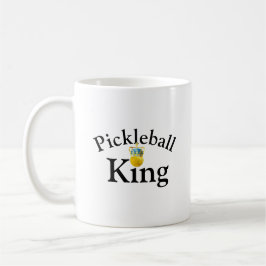 Taza De Café Rey De Baloncesto, Baloncesto Amarillo Con Una Cor