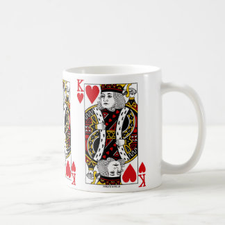 Taza De Café Rey de Corazones Jugando Carta Café Mug