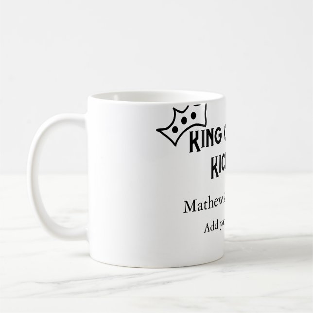 Taza De Café Rey de la cocina agregar nombre chef panadería coc (Izquierda)