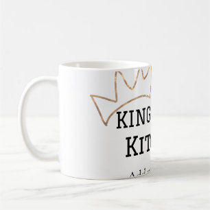 Taza De Café Rey de la cocina cocinero añadir nombre corona ha