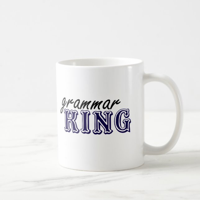 Taza De Café Rey de la gramática (Derecha)