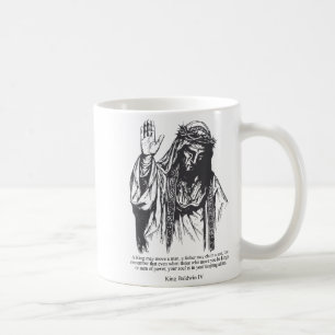 Taza De Café Rey de la Máscara de Plata Baldwin Iv Meme El Rey 