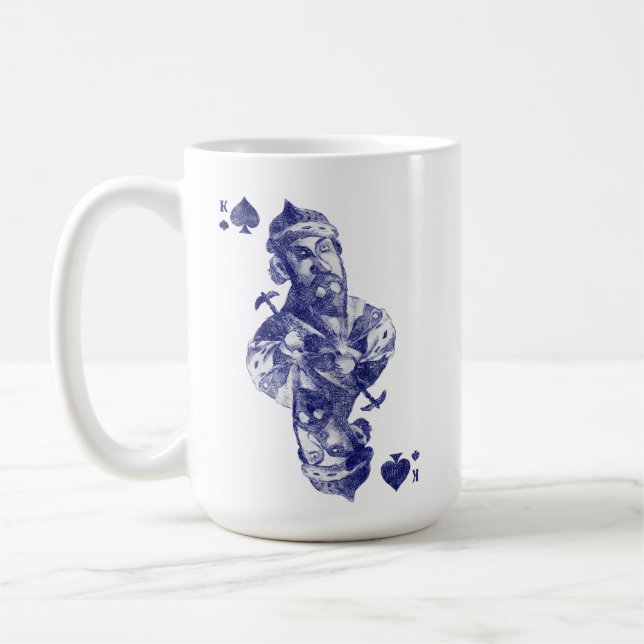Taza De Café Rey de las cartas de juego (Izquierda)